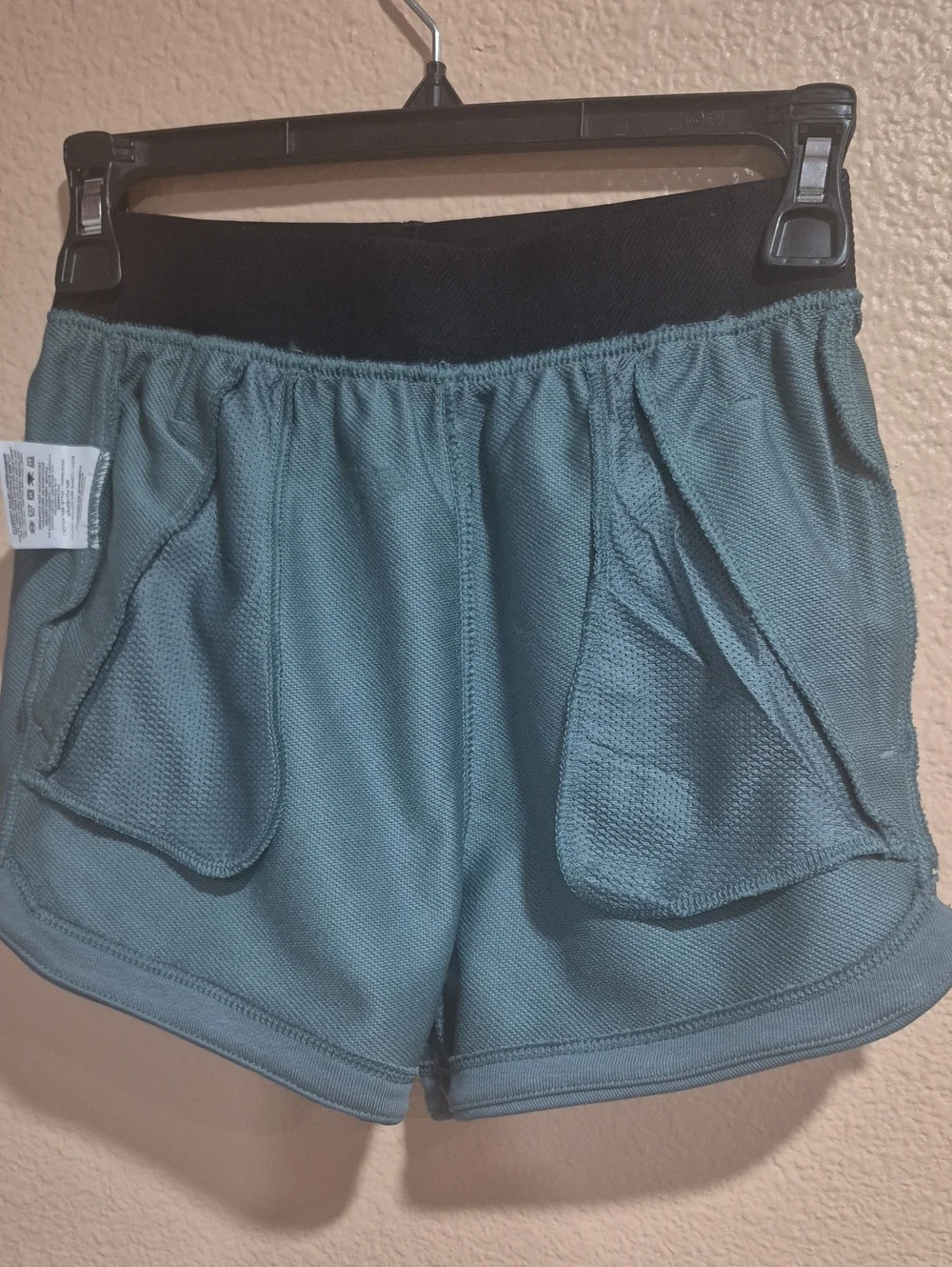 Nike Kids Teal-Green Elastic Waistband Training Shorts